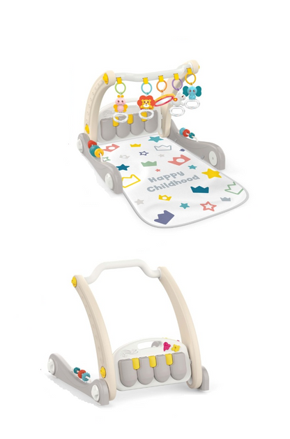 2-in-1 Baby Walker & Piano Fitness Mat