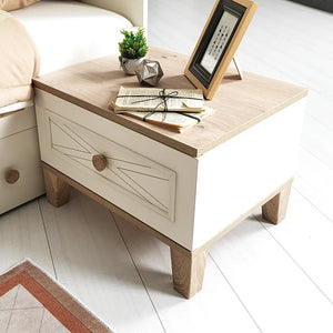 Atlas Nightstand Matte Moonstone