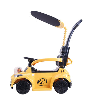 Disney Mickey Push Car With Umbrella 6671 - yellow