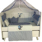 Elephant Bedding Set 9 Pieces with a Turkish Mosquito Net