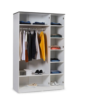 Infinity 3-Door Closet Cabinet Matte White