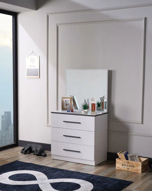 Infinity Dresser Mirror Matte White