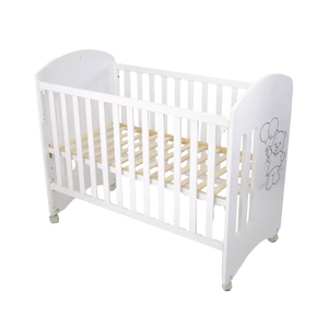 Junior Bear Crib 120-60 - White