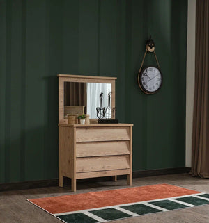 Petra Dresser Mirror Brown