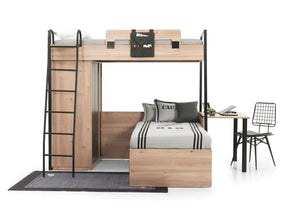 Smart Bunk Bed 100*200 C. Oak