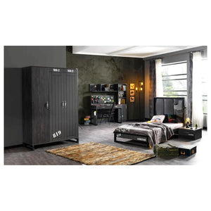 Build Your Dark Young Room Set Grey