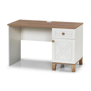 Atlas Study Desk Matte Moonstone