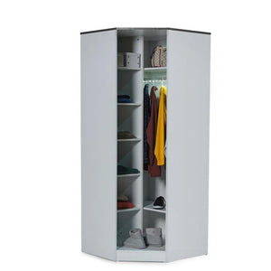 Infinity 1-Door Corner Cabinet Matte White