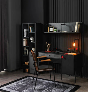 Valve Study Desk Anthracite Black