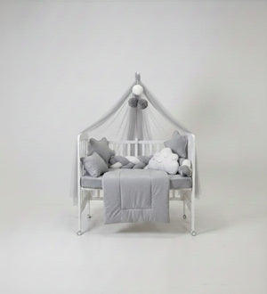 Velvet Bedding Set with fur