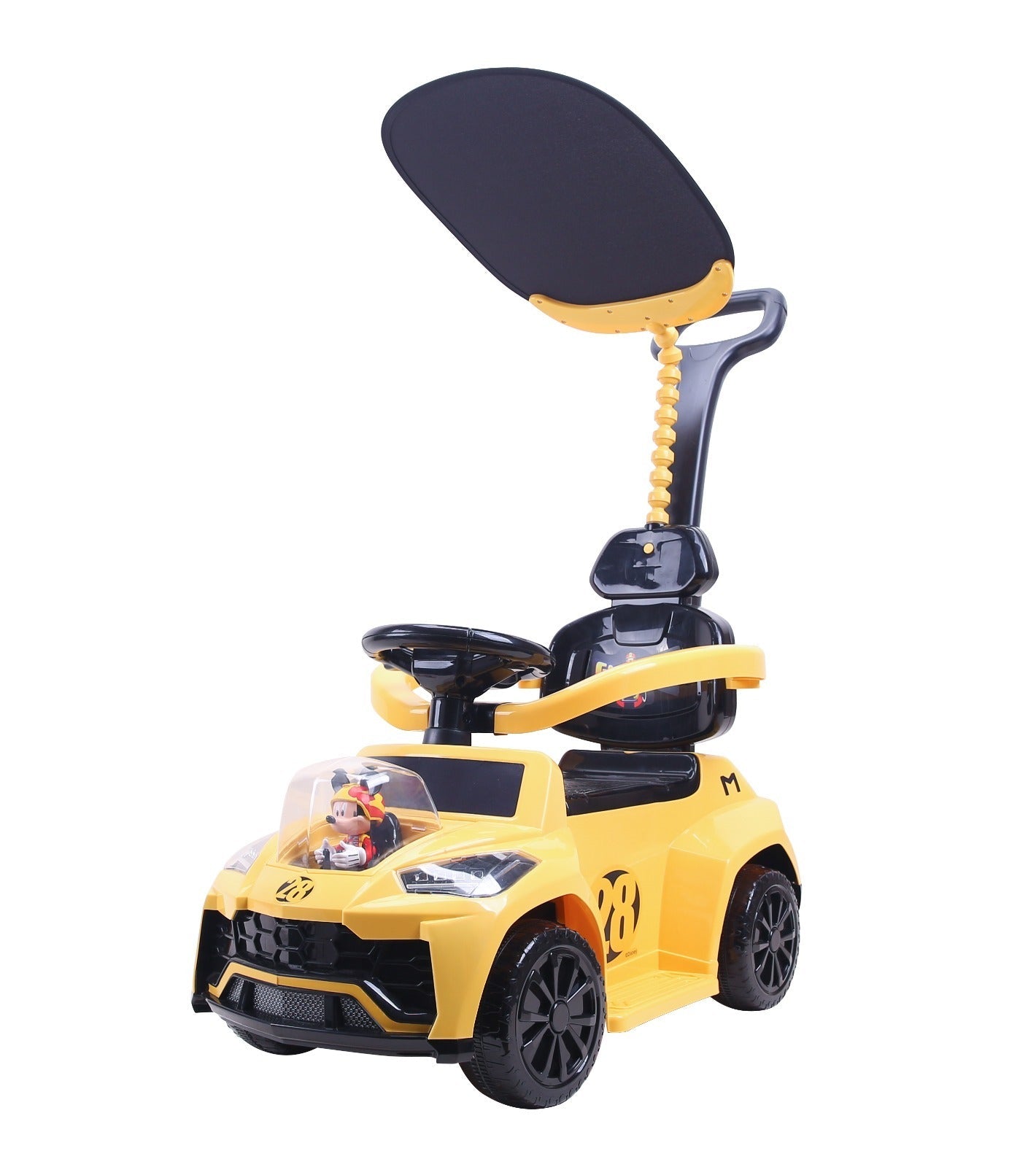 Disney Mickey Push Car With Umbrella 6671 - yellowMickeyToy CarsDisney