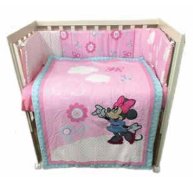 Disney Minnie Bedspread 5 Pieces - PinkMinnieBeddingDisney