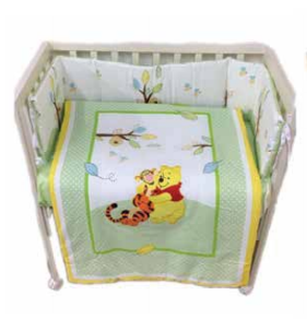 Disney Winnie The Pooh Bedspread 5 Pieces - GreenWinnie_The_PoolBeddingDisney