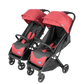  Junior Bravo Twin StrollerBurgundyBaby StrollersJunior