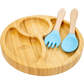 Junior Campo Divided Plate With Silicone Spoon And Fork