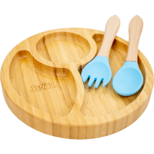 Junior Campo Divided Plate With Silicone Spoon And Fork