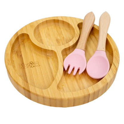 Junior Campo Divided Plate With Silicone Spoon And Fork