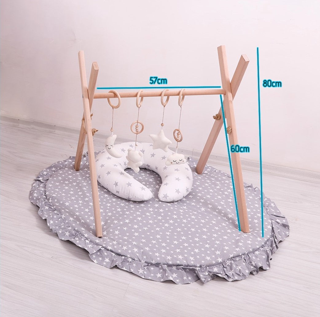 Wooden Montessori Baby gym -NeutralPlay GymsBebekonfor